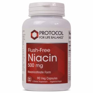 Protocol for Life Balance, Niacina Livre de Vermelhidões 500 mg - 90 Cápsulas Vegetarianas