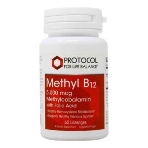 Protocol for Life Balance, Metil B12 com Ácido Fólico 5.000 mcg - 60 Pastilhas