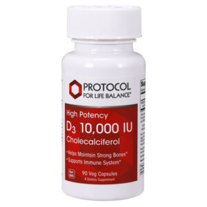 Protocol for Life Balance, Vitamina D-3 - 10,000 IU - 90 Cápsulas Vegetarianas