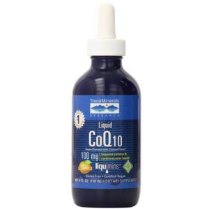 Trace Minerals Research Liquid CoQ10 100 mg, tangerina - 4 oz