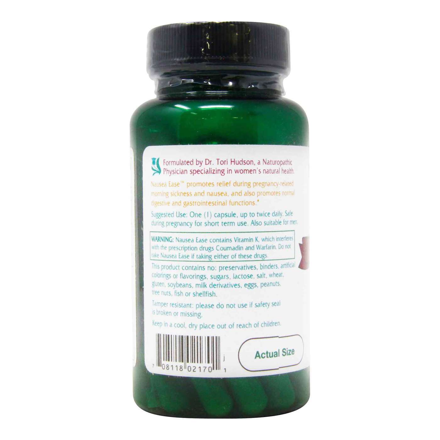 Vitanica, Náusea Ease™ - 60 Cápsulas Vegetarianas - Imagem 3