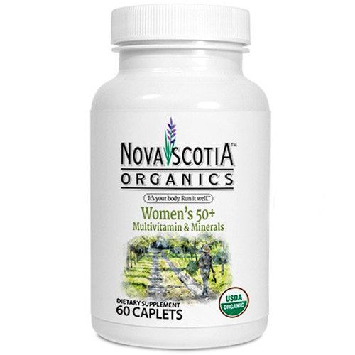 Nova Scotia Orgânicos Women's 50 mais MultiVitamina and Minerais - 60 Cápsulas