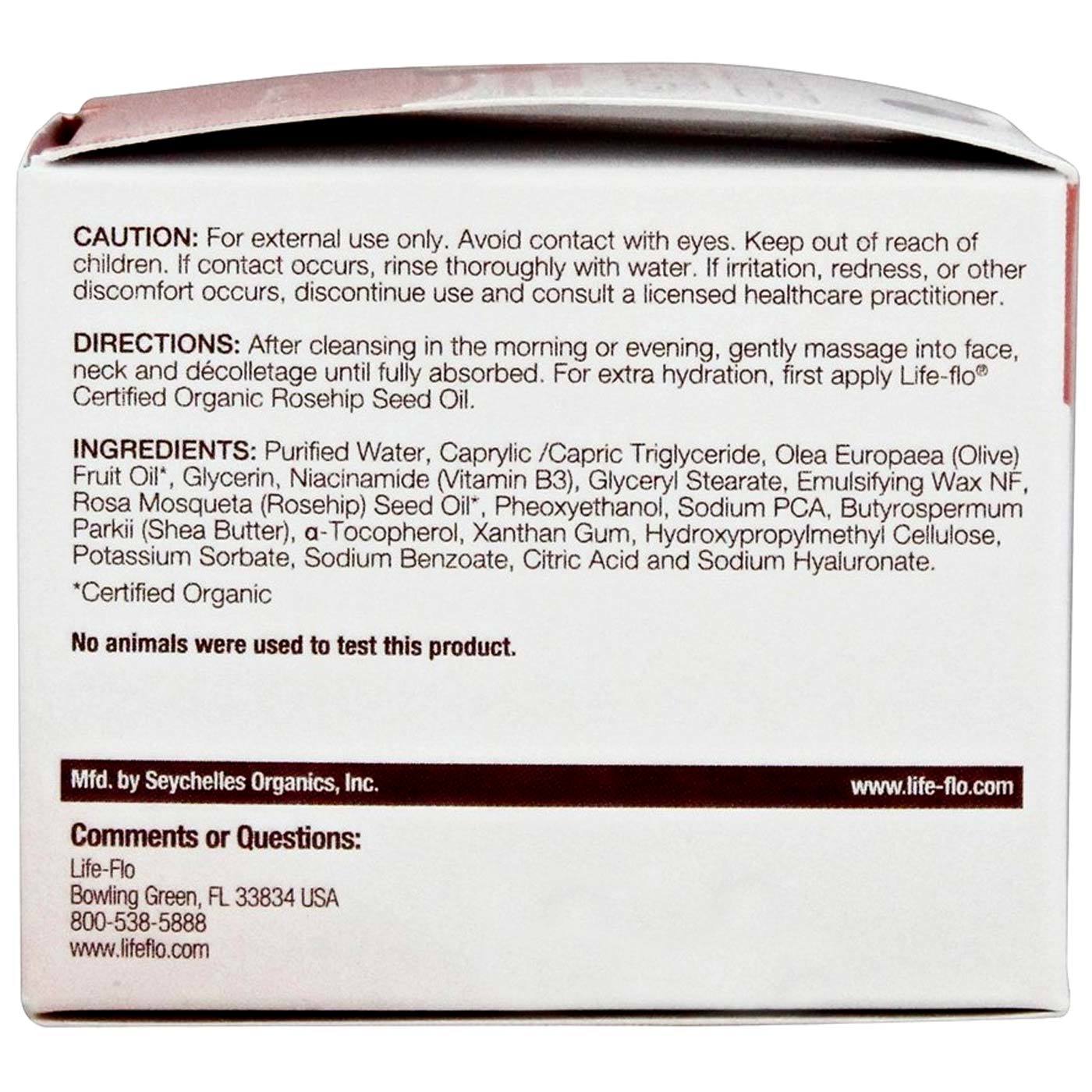 Life-Flo Rosehip Seed Facial Cream - 1.7 oz - Imagem 2