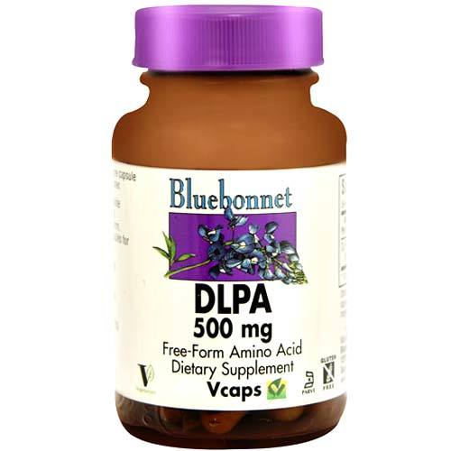 Bluebonnet Nutrition, DLPA 500 mg - 60 Cápsulas Vegetarianas