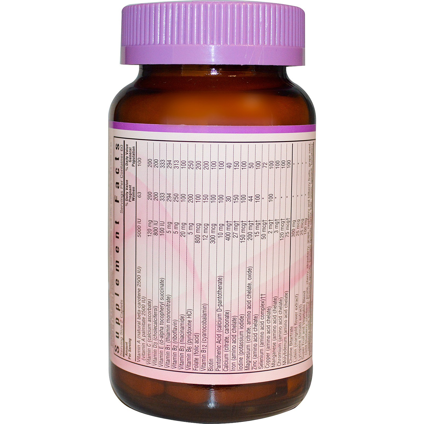 Bluebonnet Nutrition Early Promise Pré-natal Gentle Multiple - 120 Caplets - Imagem 2