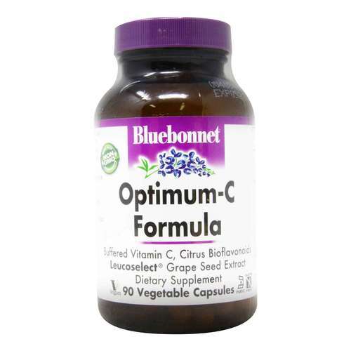 Bluebonnet Nutrition, Fórmula Optimum-C - 90 Cápsulas Vegetarianas