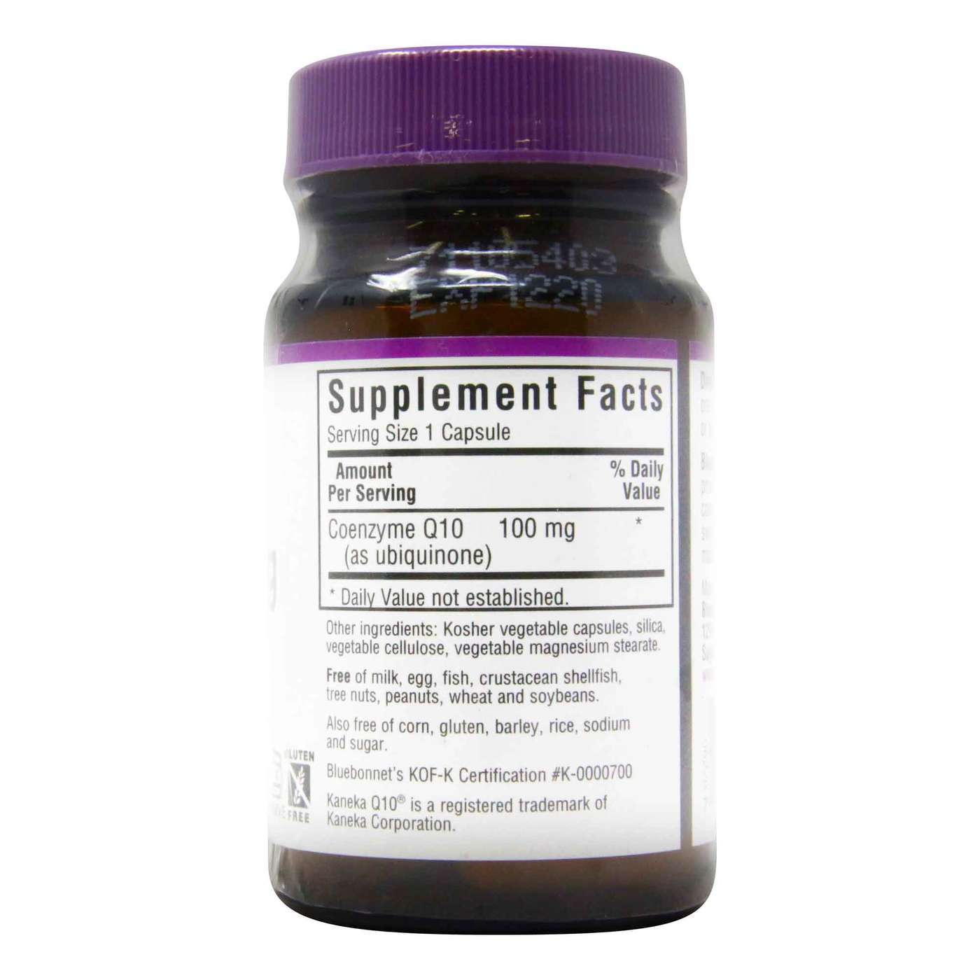 Bluebonnet Nutrition CoQ10 - 100 mg - 30 Cápsulas Vegetarianas - Imagem 2