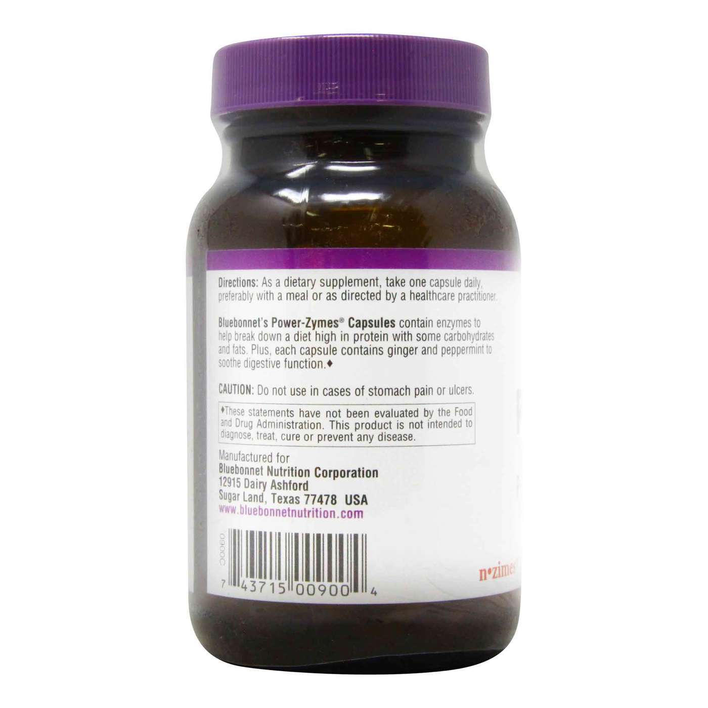 Bluebonnet Nutrition, Power-Zymes® - 90 Cápsulas Vegetarianas - Imagem 3