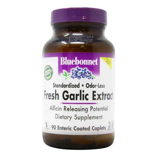 Bluebonnet Nutrition, Extrato de Alho 350 mg Sem Cheiro - 90 Cápsulas