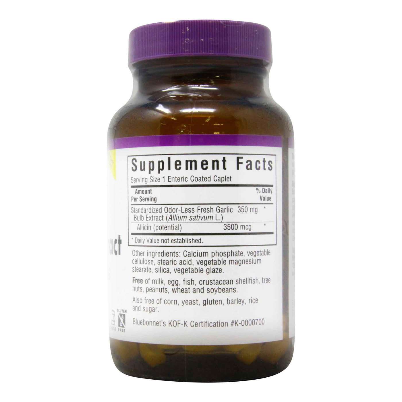 Bluebonnet Nutrition, Extrato de Alho 350 mg Sem Cheiro - 90 Cápsulas - Imagem 2
