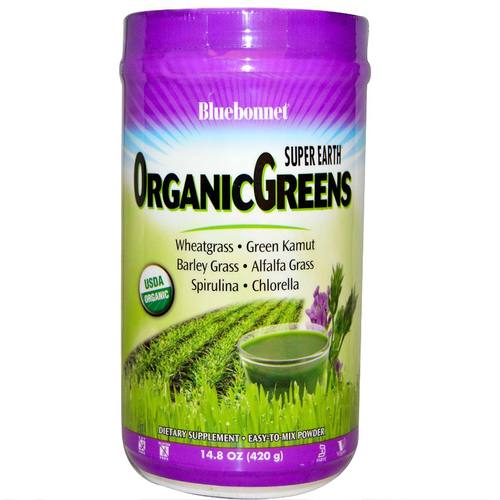 Bluebonnet Nutrition Super Earth Orgânico Greens - 14.8 oz