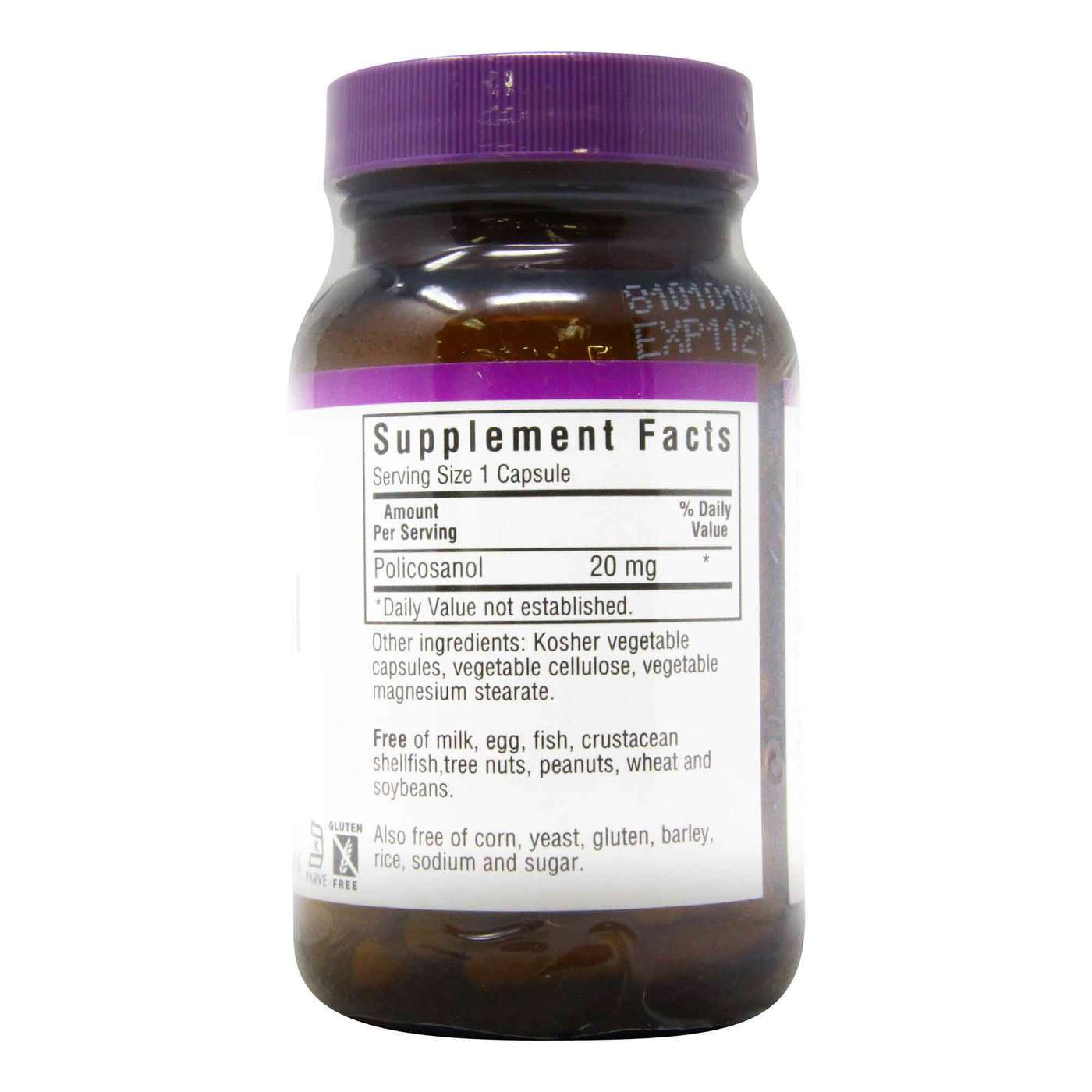 Bluebonnet Nutrition, Policosanol - 20 mg - 60 Cápsulas Vegetarianas - Imagem 2
