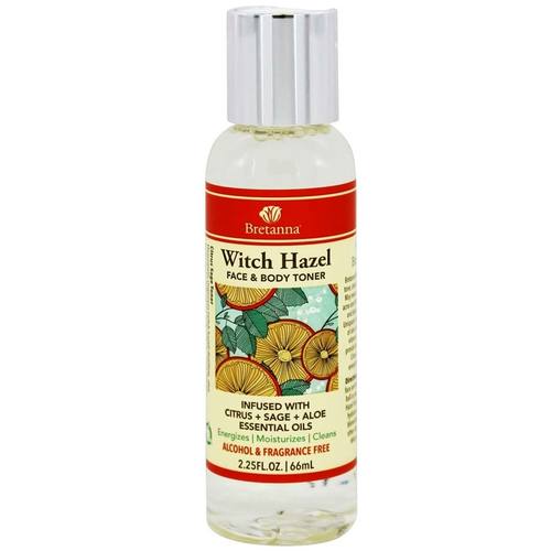 Bretanna Witch Hazel Face and Body Toner, Citrus - 2.25 oz