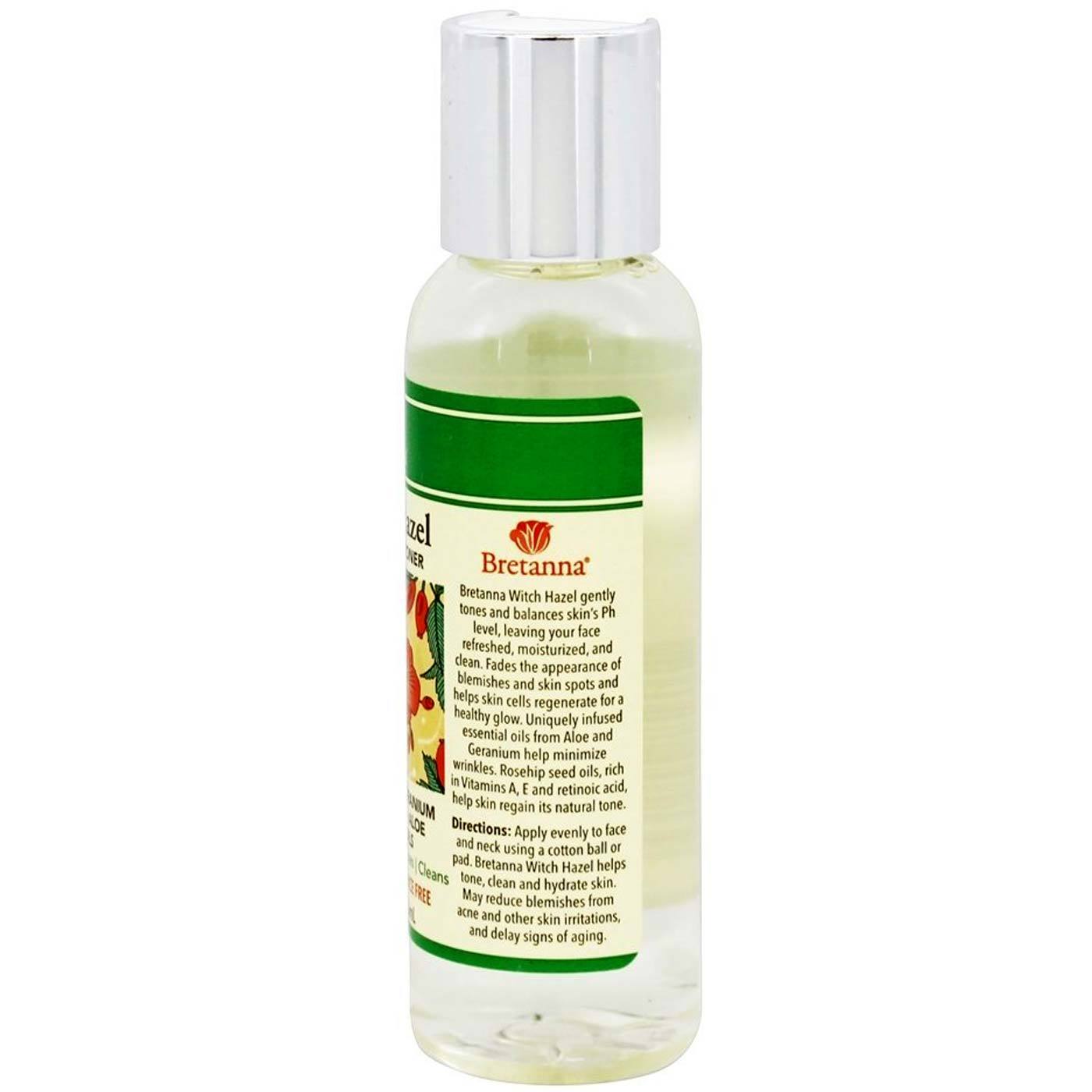 Bretanna Witch Hazel Face and Body Toner, Gerânio - 2.25 oz - Imagem 3
