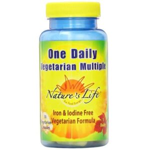 Nature's Life, Multivitamínico Vegetariano Diário - 30 Cápsulas Vegetarianas