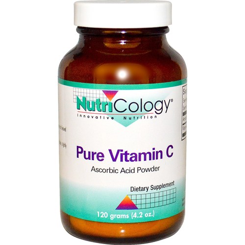 Nutricology, Vitamina C pura com Ascórbico em Pó - 120 g
