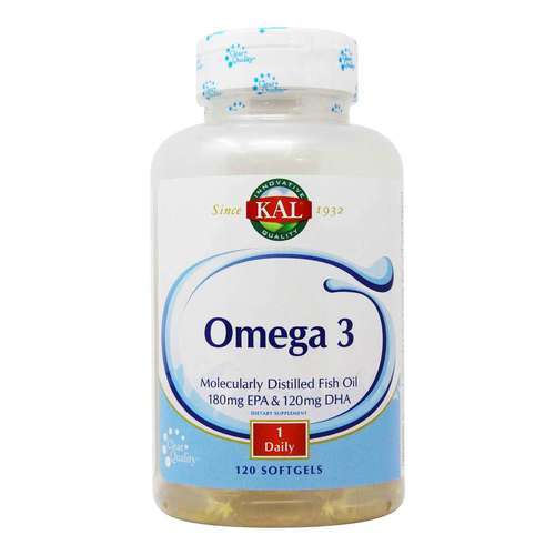 Kal, Omega 3 1000 mg - 120 Cápsulas