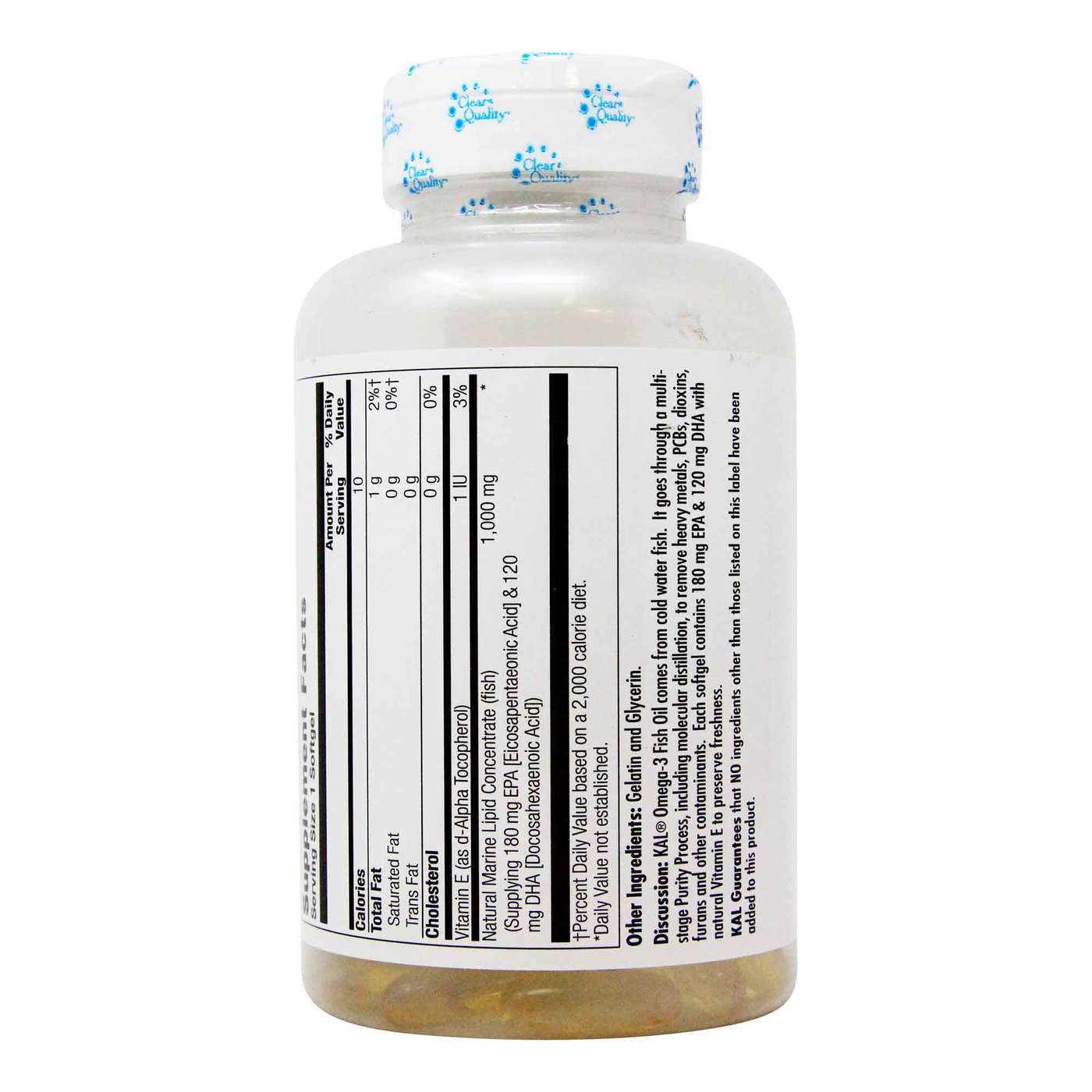 Kal, Omega 3 1000 mg - 120 Cápsulas - Imagem 3