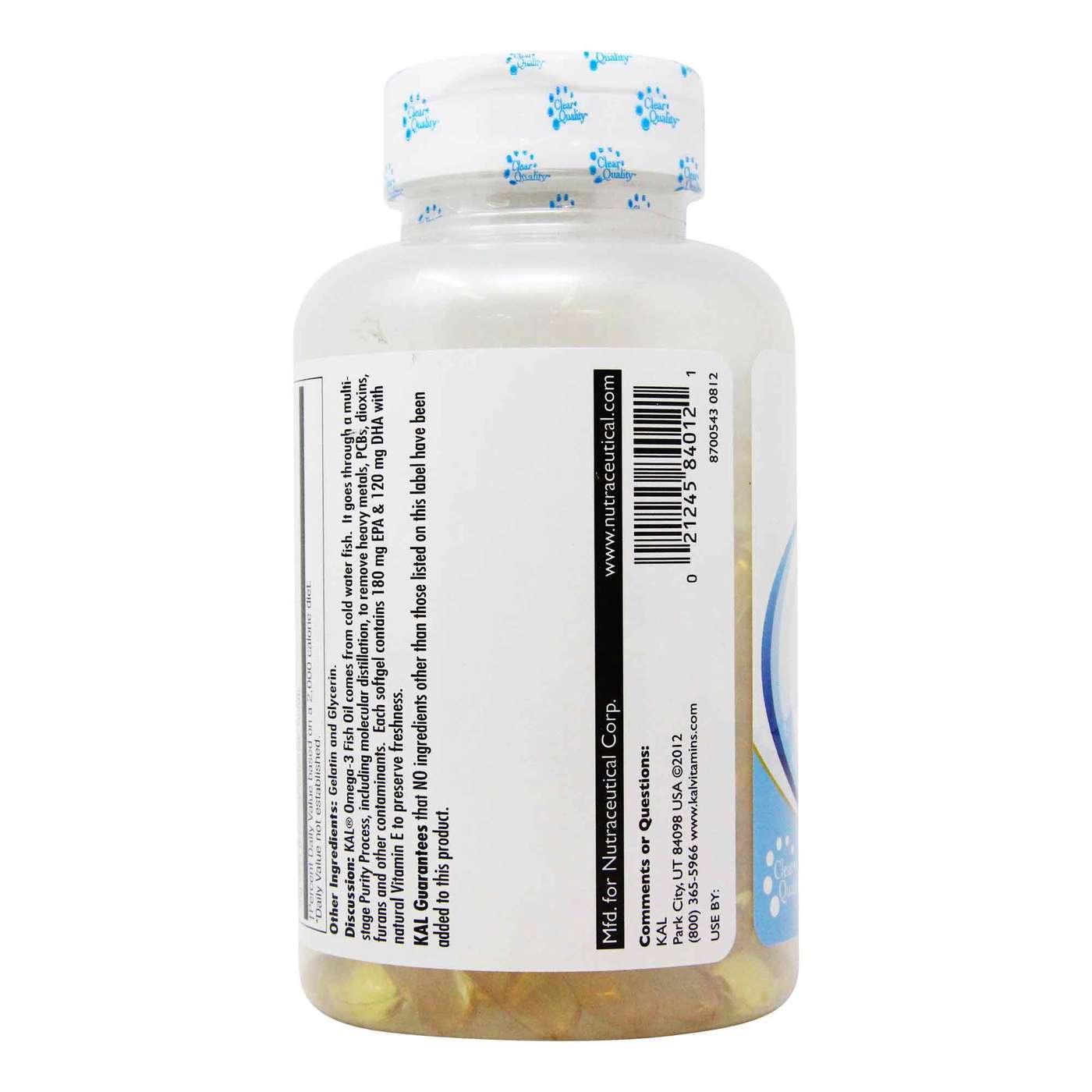Kal, Omega 3 1000 mg - 120 Cápsulas - Imagem 4