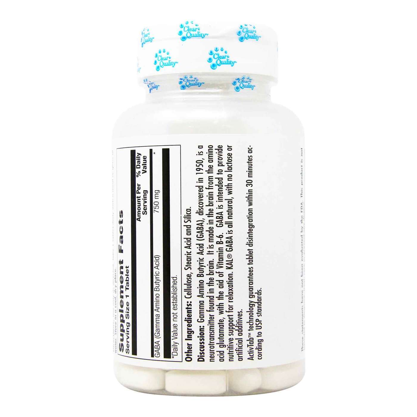 Kal, GABA 750 mg - 90 Tabletes - Imagem 3
