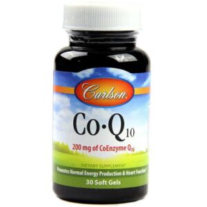Carlson Labs, Co-Q10 200 mg - 30 Cápsulas em Gel
