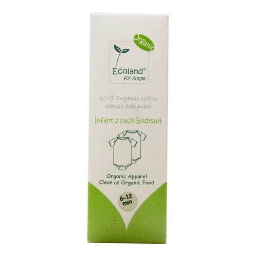 Ecoland Bodysuits infantis, 6-12 meses, Natural Natural 2 Bodysuits
