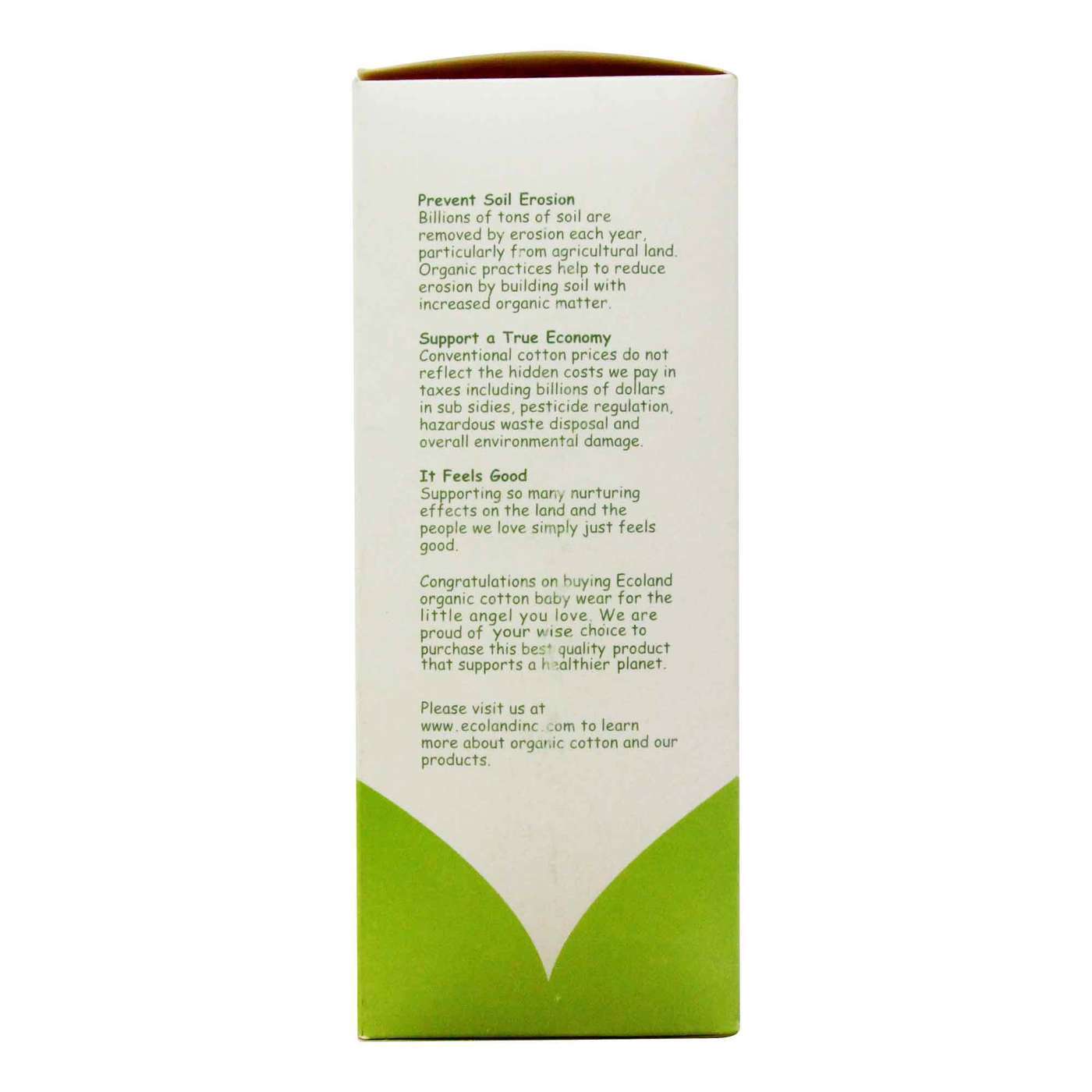 Ecoland Bodysuits infantis, 6-12 meses, Natural Natural 2 Bodysuits - Imagem 4