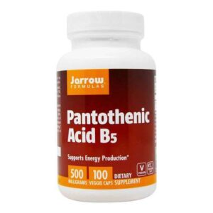 Jarrow Formulas, Ácido Pantotênico 500 mg - 100 Cápsulas