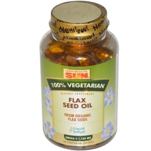 Health From the Sun, Óleo de Linhaça Orgânica - 90 Cápsulas Vegetarianas