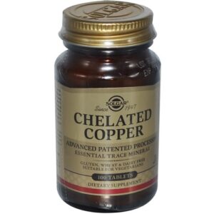 Comprar solgar, chelated copper (cobre) -100 tabletes preço no brasil cobre vitaminas e minerais suplemento importado loja 111 online promoção -
