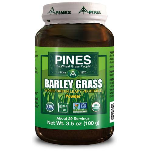 Pines International, Cevada Orgânica em Pó - 100 g (3,5 oz)