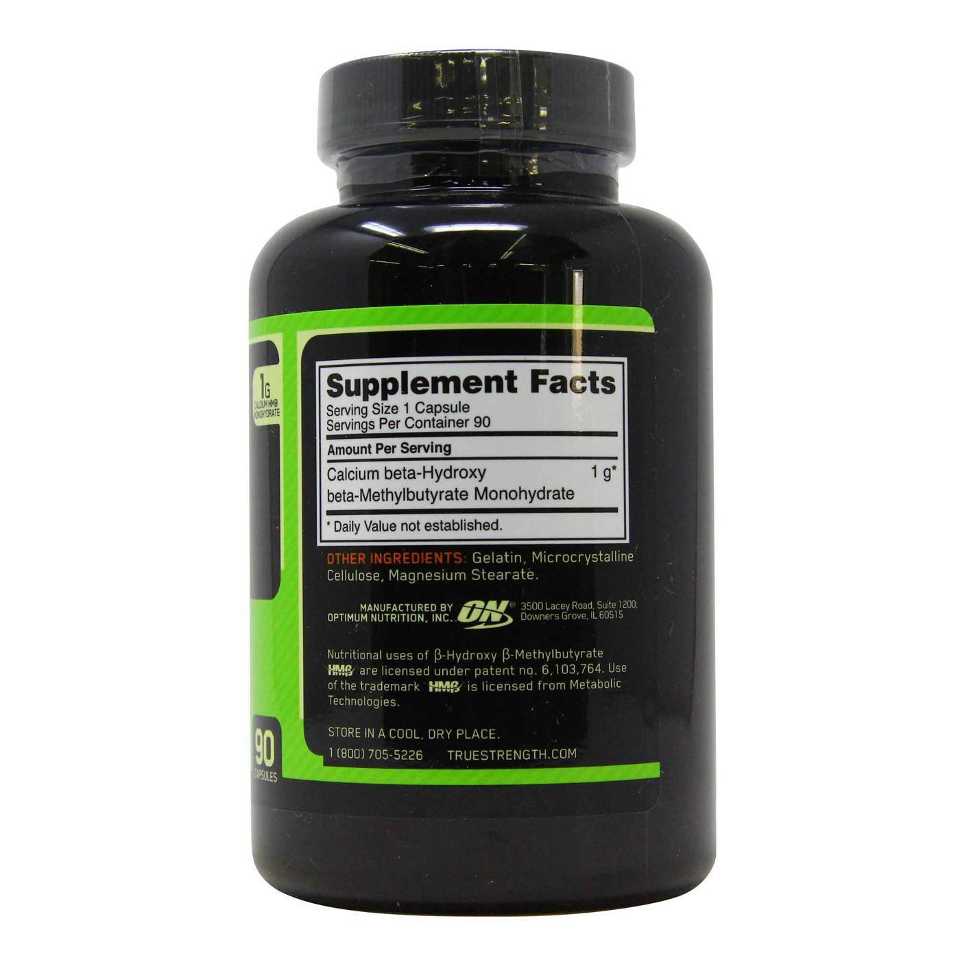 HMB 1000 mg Optimum Nutrition 90 Cápsulas - Imagem 2