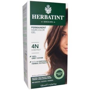 Herbatint, Tintura para Cabelo Gel 4N, Castanho - 135 ml