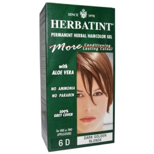 Comprar herbatint, tintura para cabelo gel 6d, dourado escuro/loiro - 135 ml preço no brasil banho & beleza cuidados com os cabelos tratamento de cabelo suplemento importado loja 55 online promoção -