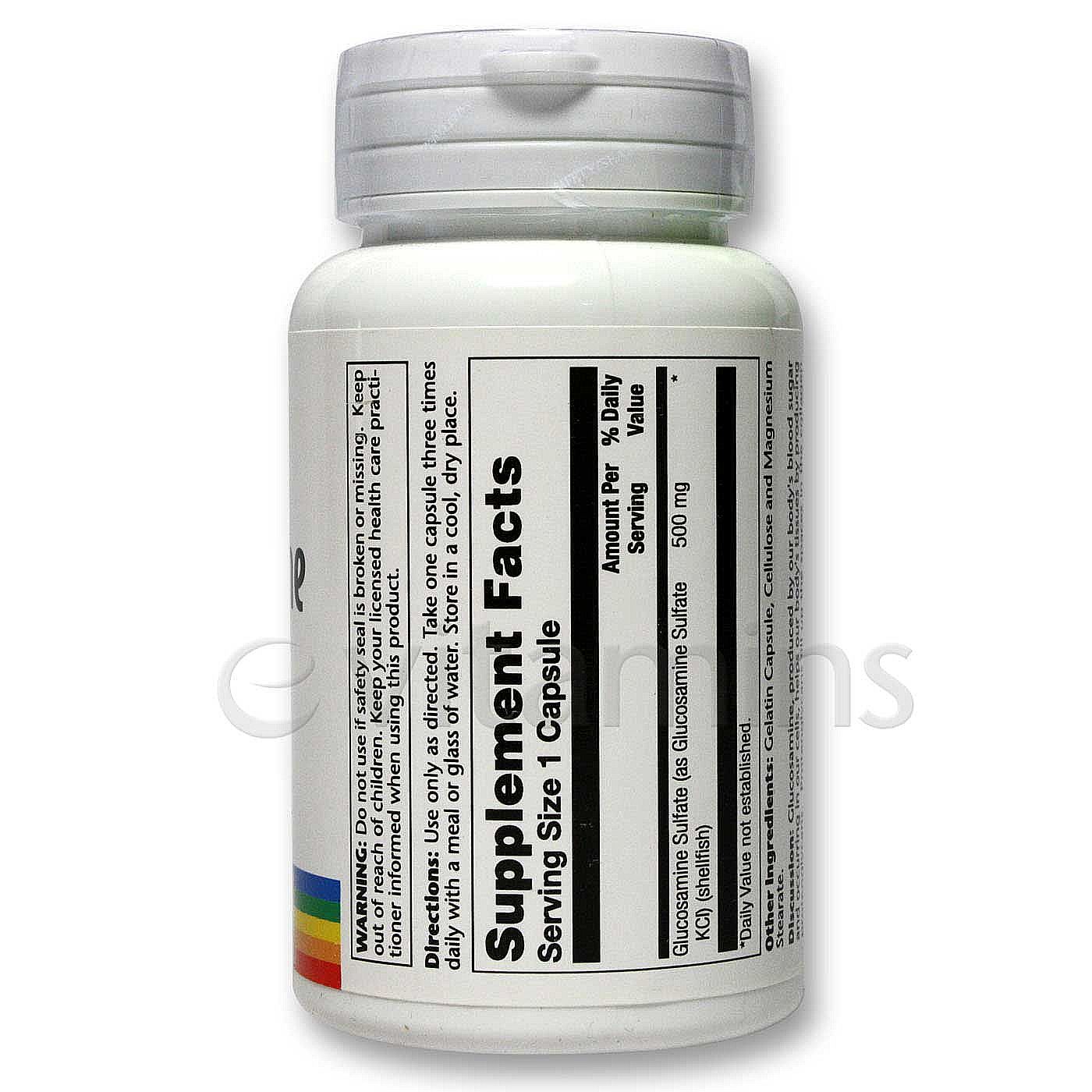 Solaray Sulfato de glucosamina 500 mg 60 Cápsulas - Imagem 2