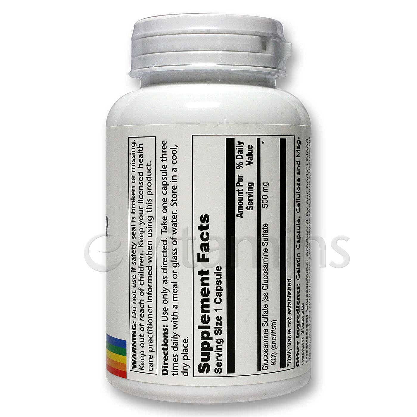 Solaray Sulfato de glucosamina 500 mg 120 Cápsulas - Imagem 2