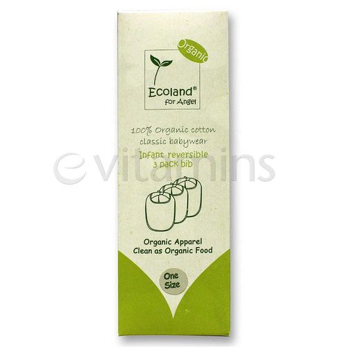 Ecoland Reversíveis babadores, natural 3 babadores