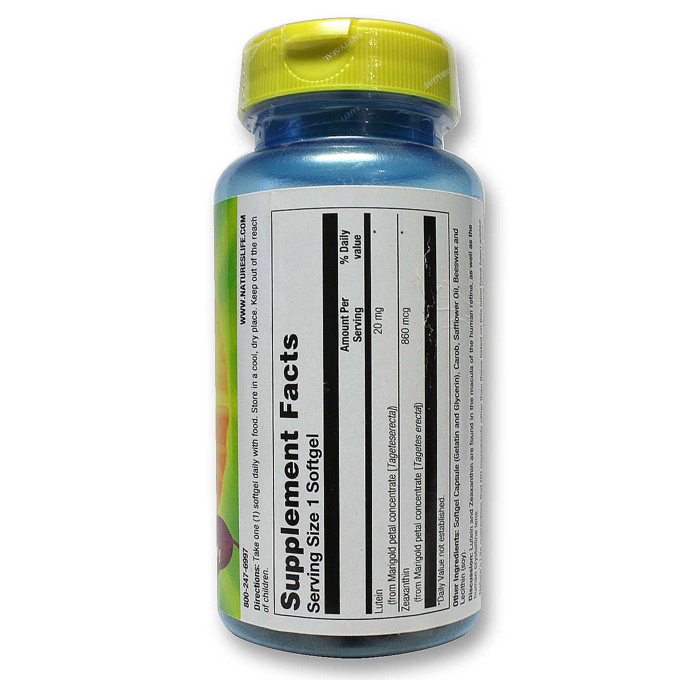 Nature's Life, Luteína 20 mg - 60 Cápsulas - Imagem 2