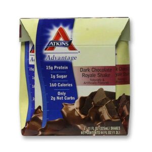 Comprar atkins advantage, shake de chocolate escuro royale - 4 shakes com 325ml cada preço no brasil dieta e perda de peso substitutos de refeição suplemento importado loja 129 online promoção -