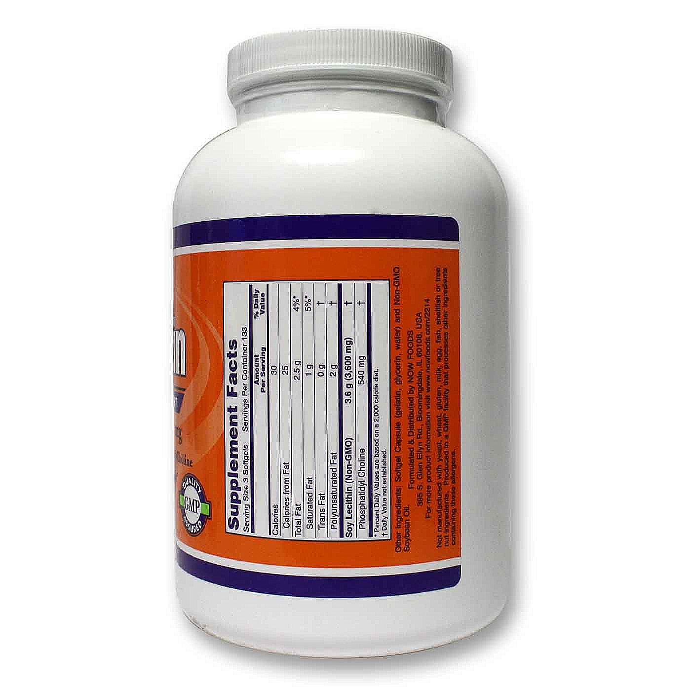 Now Foods, Lecitina de 1200 mg - 400 Cápsulas em Gel - Imagem 2