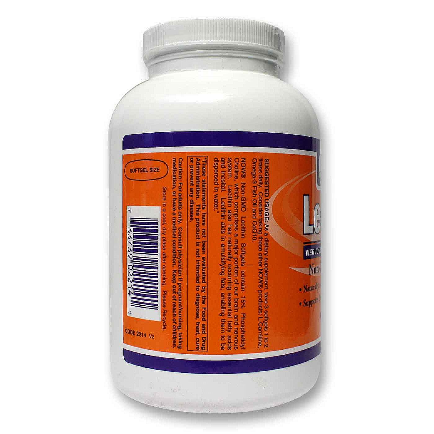 Now Foods, Lecitina de 1200 mg - 400 Cápsulas em Gel - Imagem 3