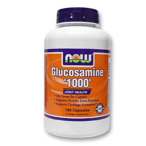 Now Foods, Glucosamina 1000 mg - 180 Cápsulas Vegetarianas