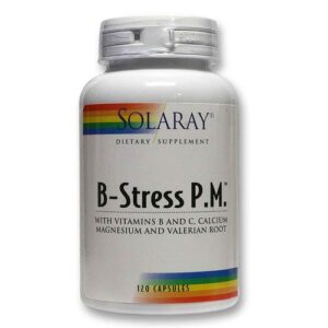 Solaray, B-Estresse PM™ - 60 Cápsulas Vegetarianas