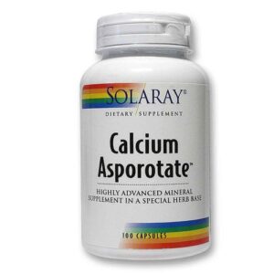 Solaray Cálcio Asporotate 100 Cápsulas