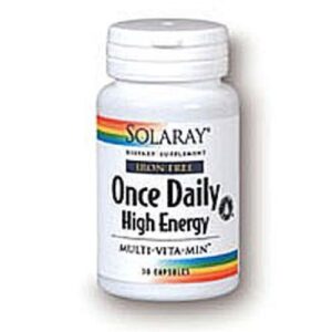 Solaray Multivitamínico - Uma vez Diariamente alta Ferro Energia Livre 30 Cápsulas