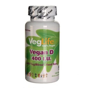 VegLife, Vegan D 400 UI Vegana - 100 Tabletes