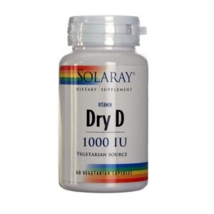 Solaray Vitamina D 1000 UI Dry 60 Cápsulas Vegetarianas