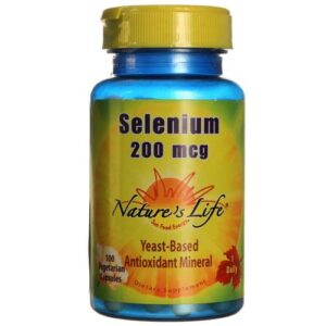 Nature's Life, Selênio 200 mcg - 100 Cápsulas Vegetarianas