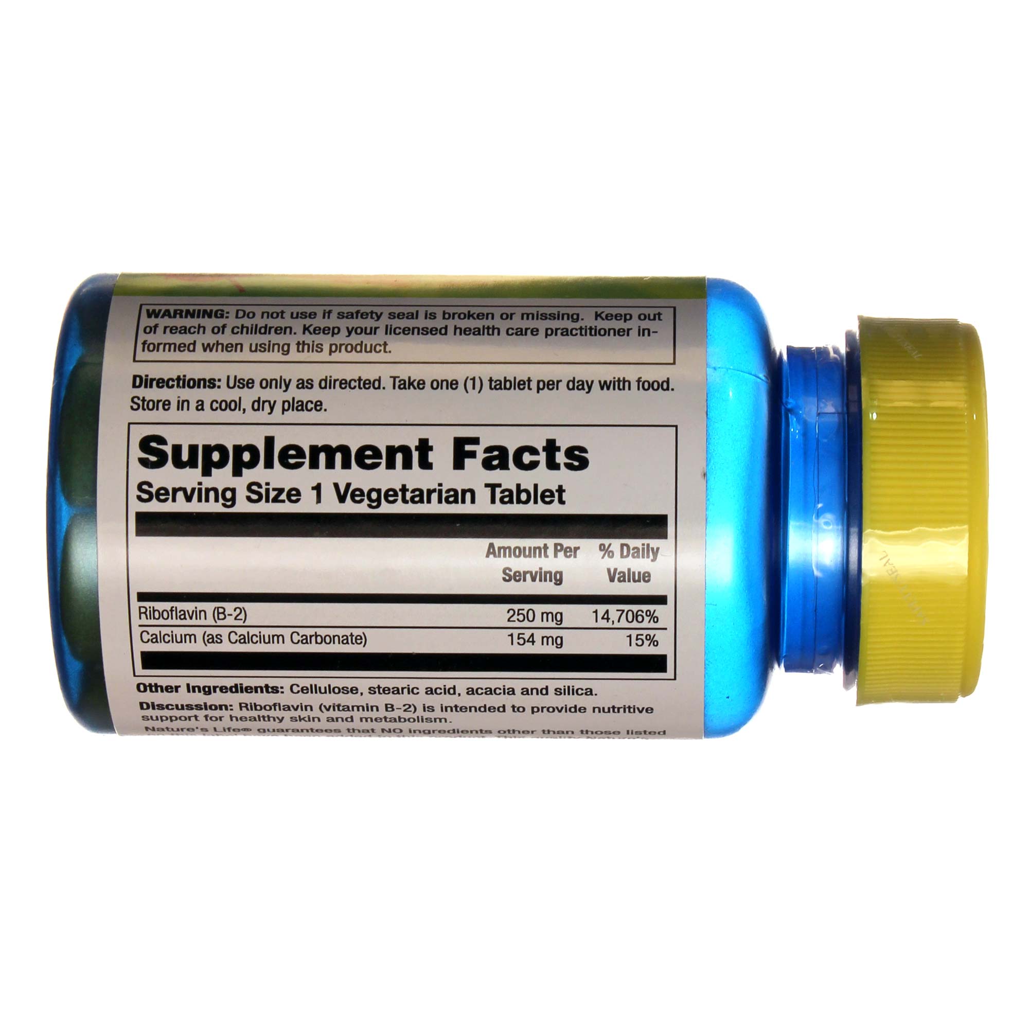 Nature's Life, B-2 250 mg - 50 Tabletes - Imagem 2
