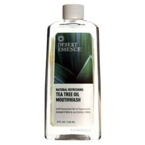 Comprar desert essence, enxaguante bucal com óleo da árvore do chá - 240ml (8 oz) preço no brasil banho & beleza higiene oral suplemento importado loja 49 online promoção -